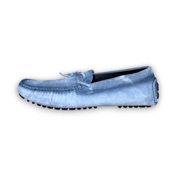 BOSS Driver Moccasin Men's Blue Genuine Leather Loafers US 7 (EU 40) MSRP $299 - Picture 2 of 4